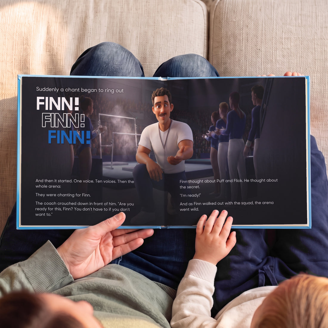 British Gymnastics Personalised Storybook — The crowd chants their name