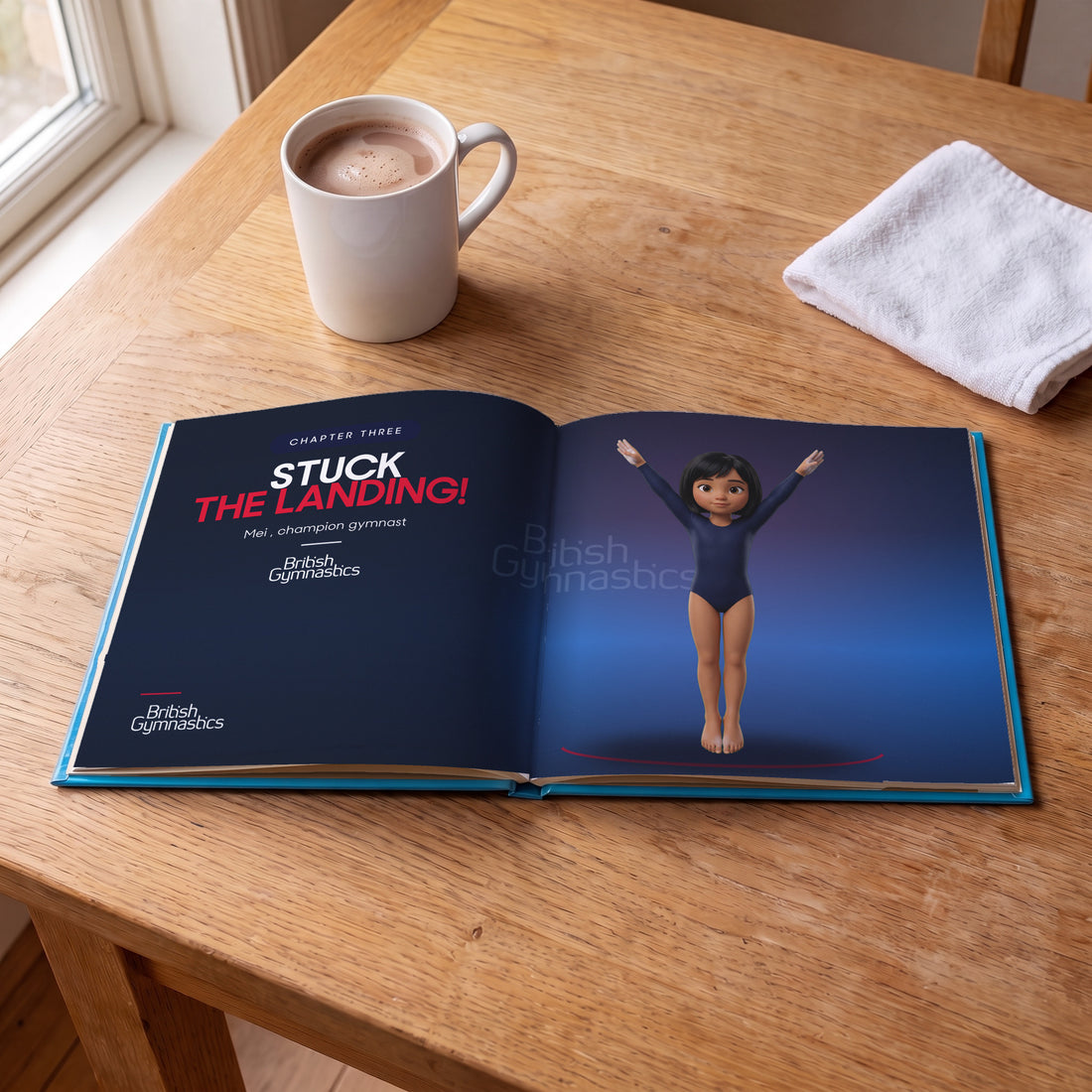 British Gymnastics Personalised Storybook — Their champion-gymnast page