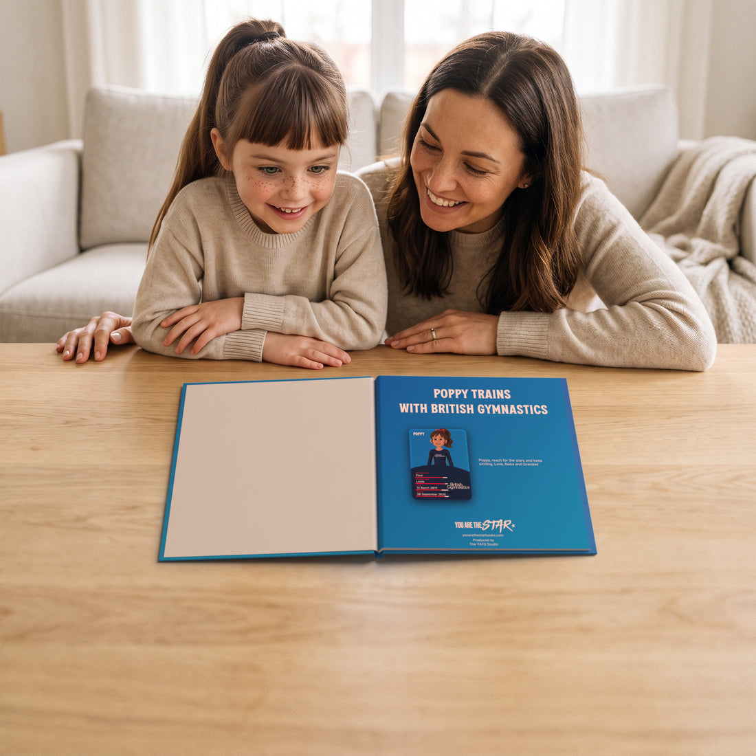 British Gymnastics Personalised Storybook — Reading together