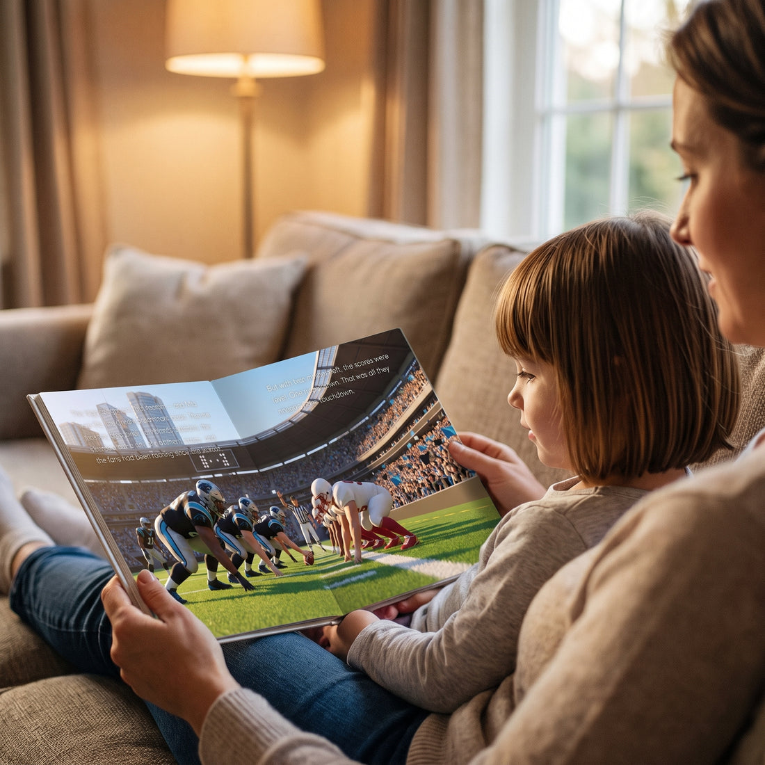 Carolina Panthers Personalised Storybook — Their name on the jersey
