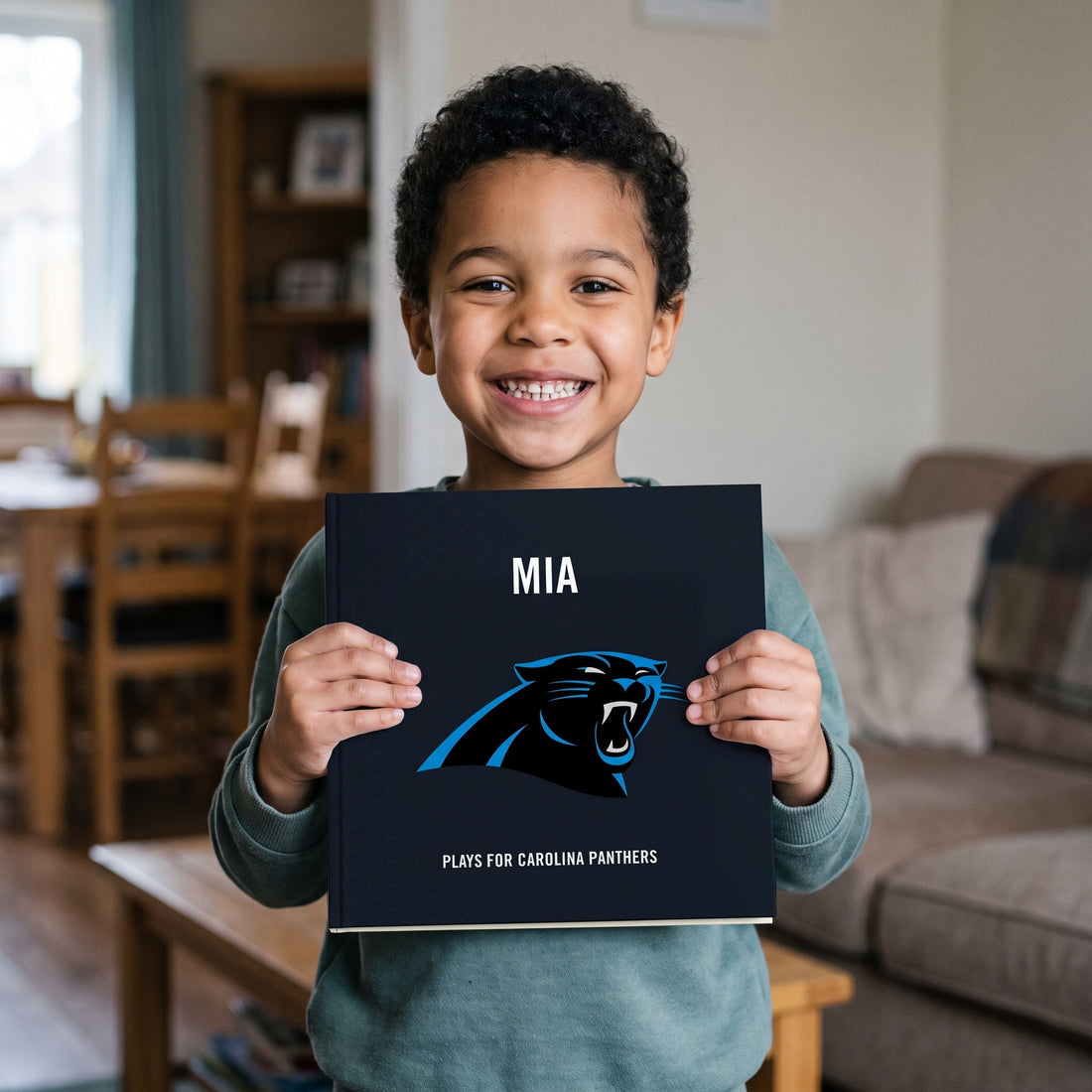 Carolina Panthers Personalised Storybook — Loved at home