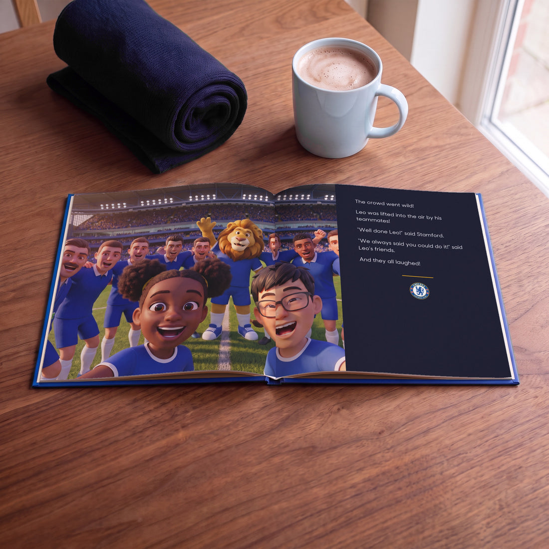 The Only Officially Licensed Chelsea FC Personalised Children’s Book — Celebrating with Stamford and the team