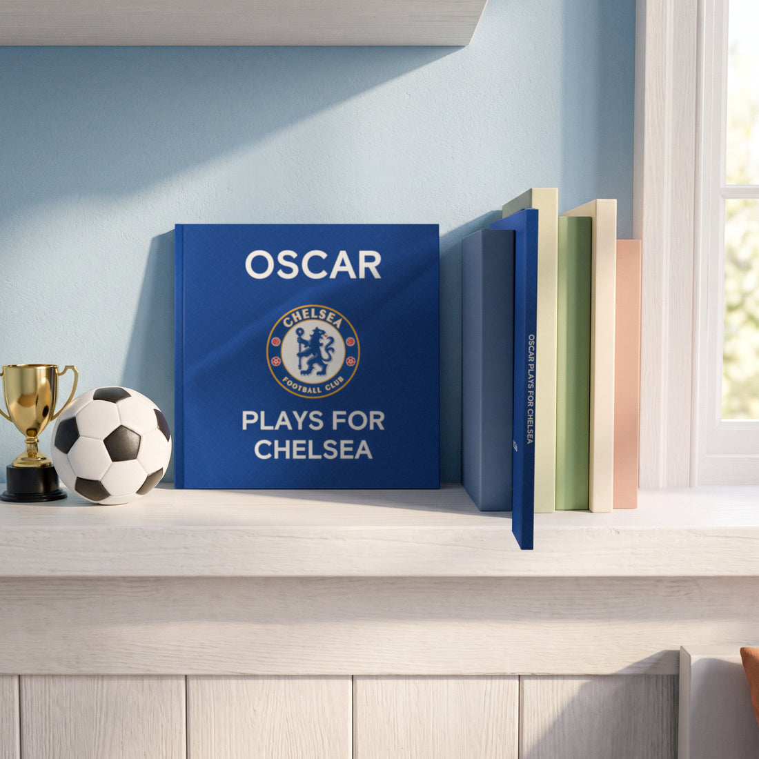 The Only Officially Licensed Chelsea FC Personalised Children’s Book — On the shelf
