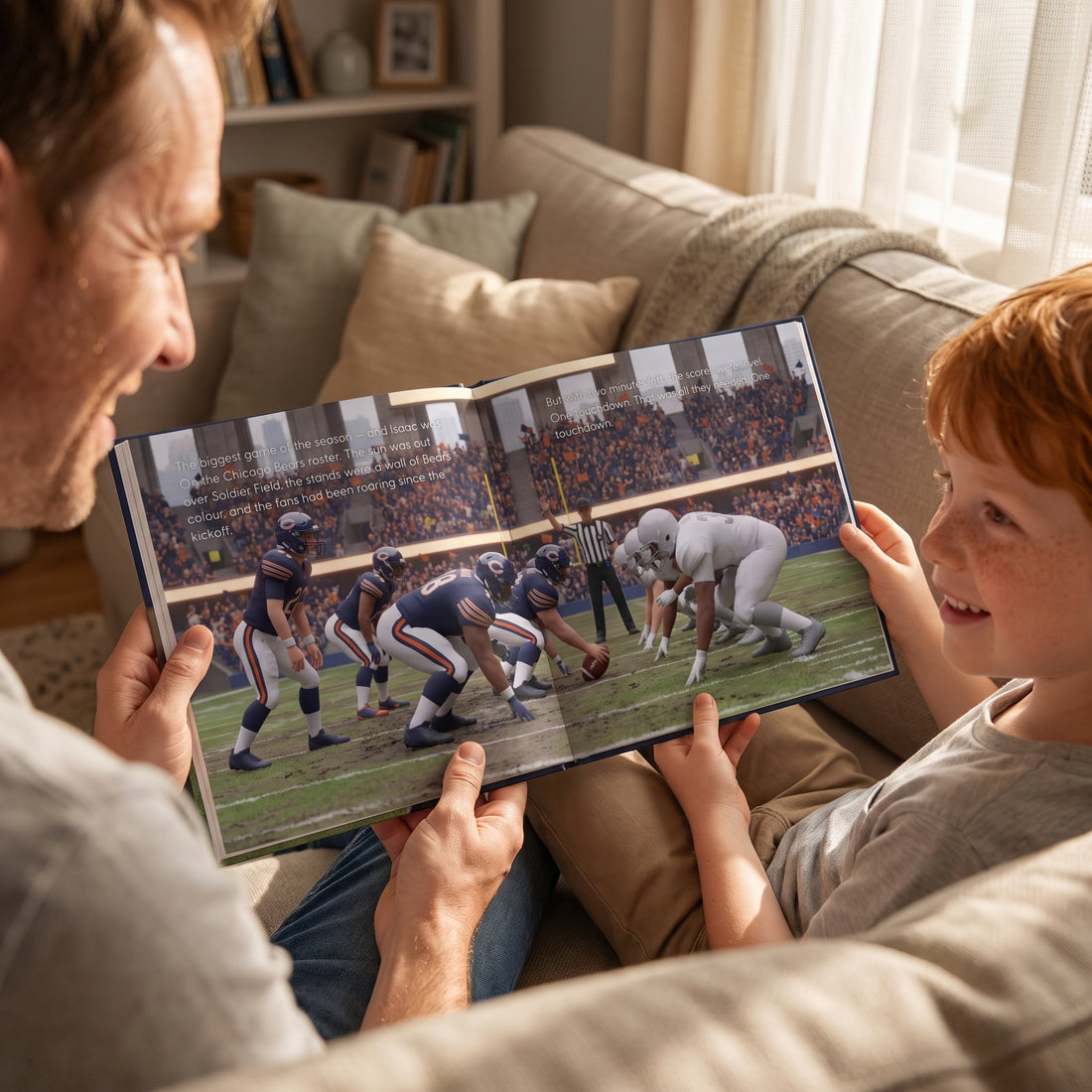 NFL Chicago Bears Personalised Storybook — Their name on the jersey