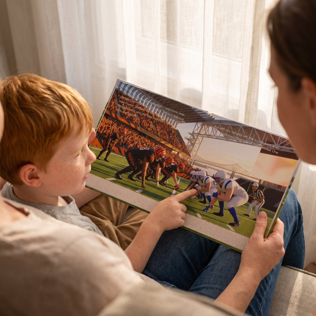 Cincinnati Bengals Personalised Storybook — Their name on the jersey