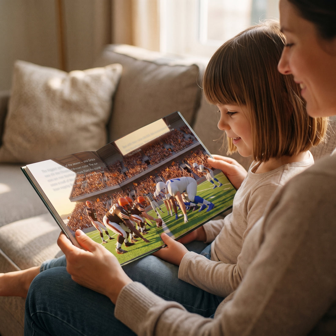 Cleveland Browns Personalised Storybook — Their name on the jersey