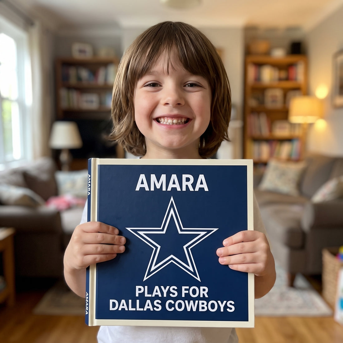 Dallas Cowboys Personalised Storybook — Loved at home
