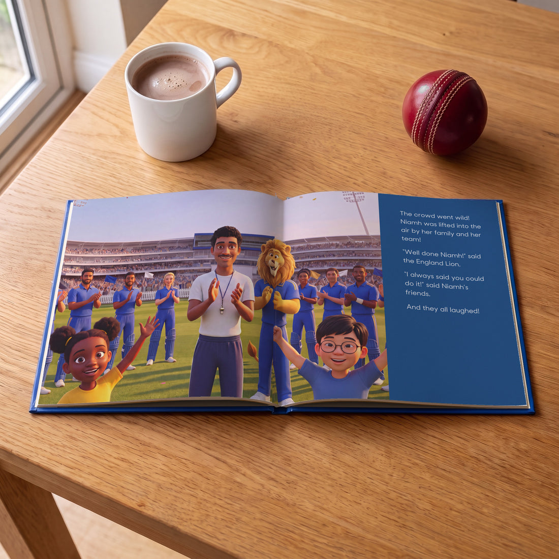 ECB Personalised Storybook — Lifted high with the England Lion