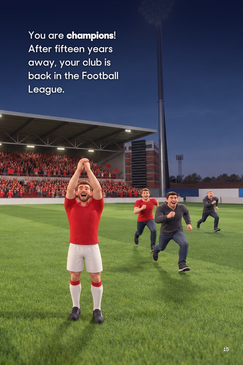 Historic Moments: Wrexham v Boreham Wood, Book 2. Personalised edition (sample name), page 15