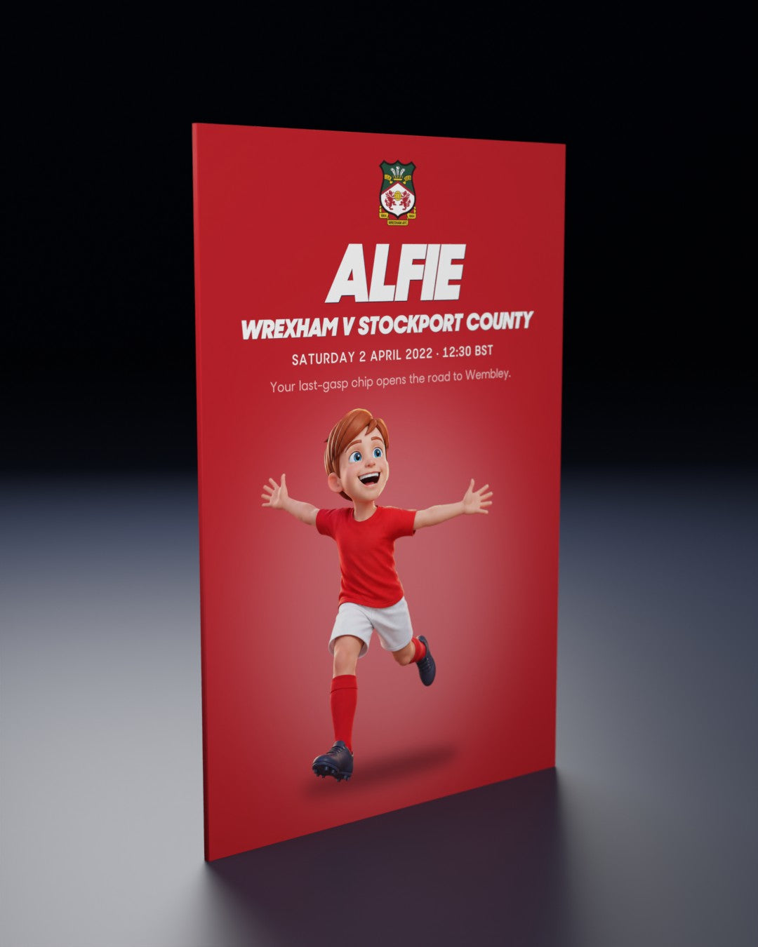 Wrexham v Stockport County: Historic Moments, Book 3, the Personalised edition: the film's first frame