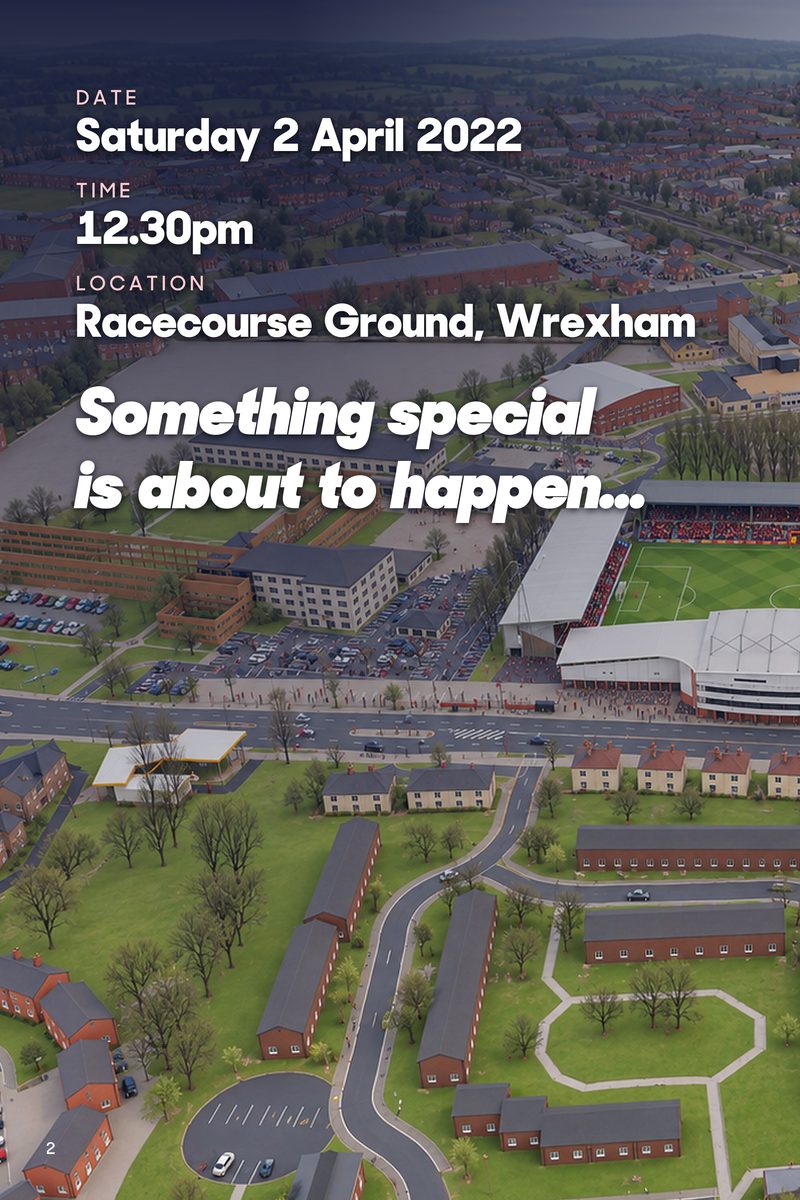 Historic Moments: Wrexham v Stockport County, Book 3. Personalised edition (sample name), page 2