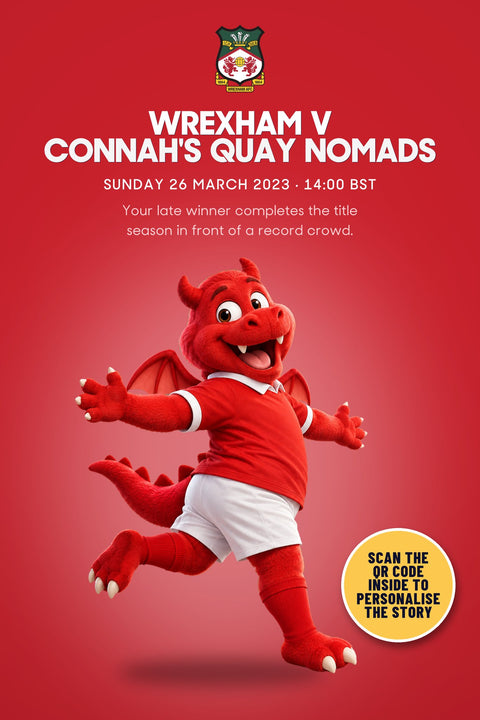 Historic Moments: Wrexham v Connah's Quay Nomads, Book 4. Quick buy edition front cover