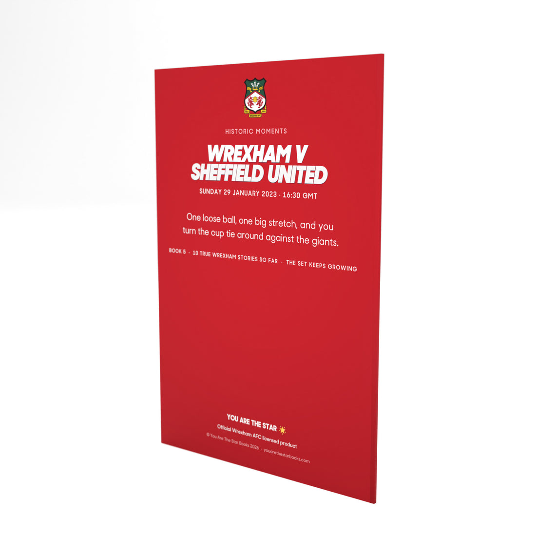 Wrexham v Sheffield United: Historic Moments, Book 5: Back cover