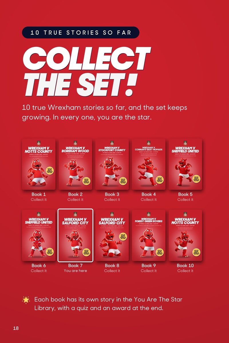 Historic Moments: Wrexham v Salford City, Book 7. Quick buy edition, page 18