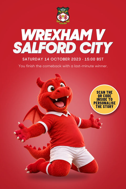 Historic Moments: Wrexham v Salford City, Book 8. Quick buy edition front cover