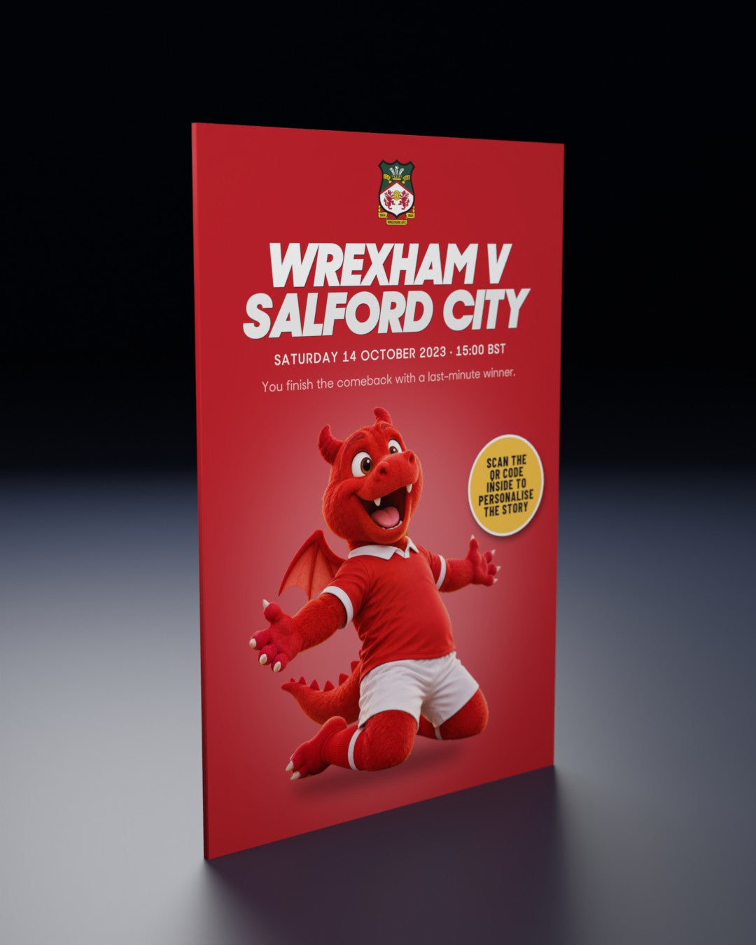 Wrexham v Salford City: Historic Moments, Book 8, the Quick buy edition: the film's first frame