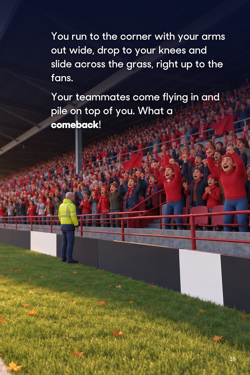 Historic Moments: Wrexham v Salford City, Book 8. Personalised edition (sample name), page 15