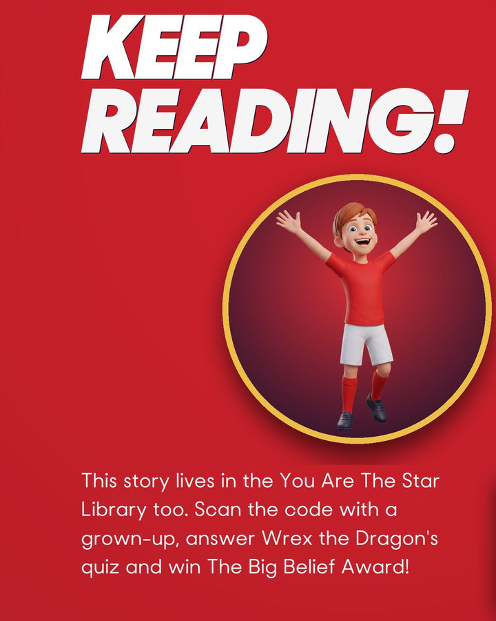 Historic Moments: Wrexham v Salford City, Book 8. Personalised edition page 19, the Library page with a sample avatar and name