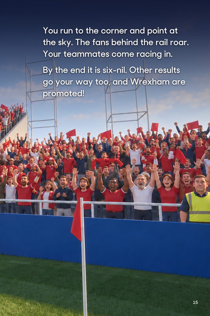Historic Moments: Wrexham v Forest Green Rovers, Book 9. Personalised edition (sample name), page 15
