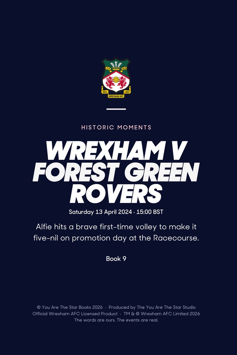 Historic Moments: Wrexham v Forest Green Rovers, Book 9. Personalised edition (sample name), page 20