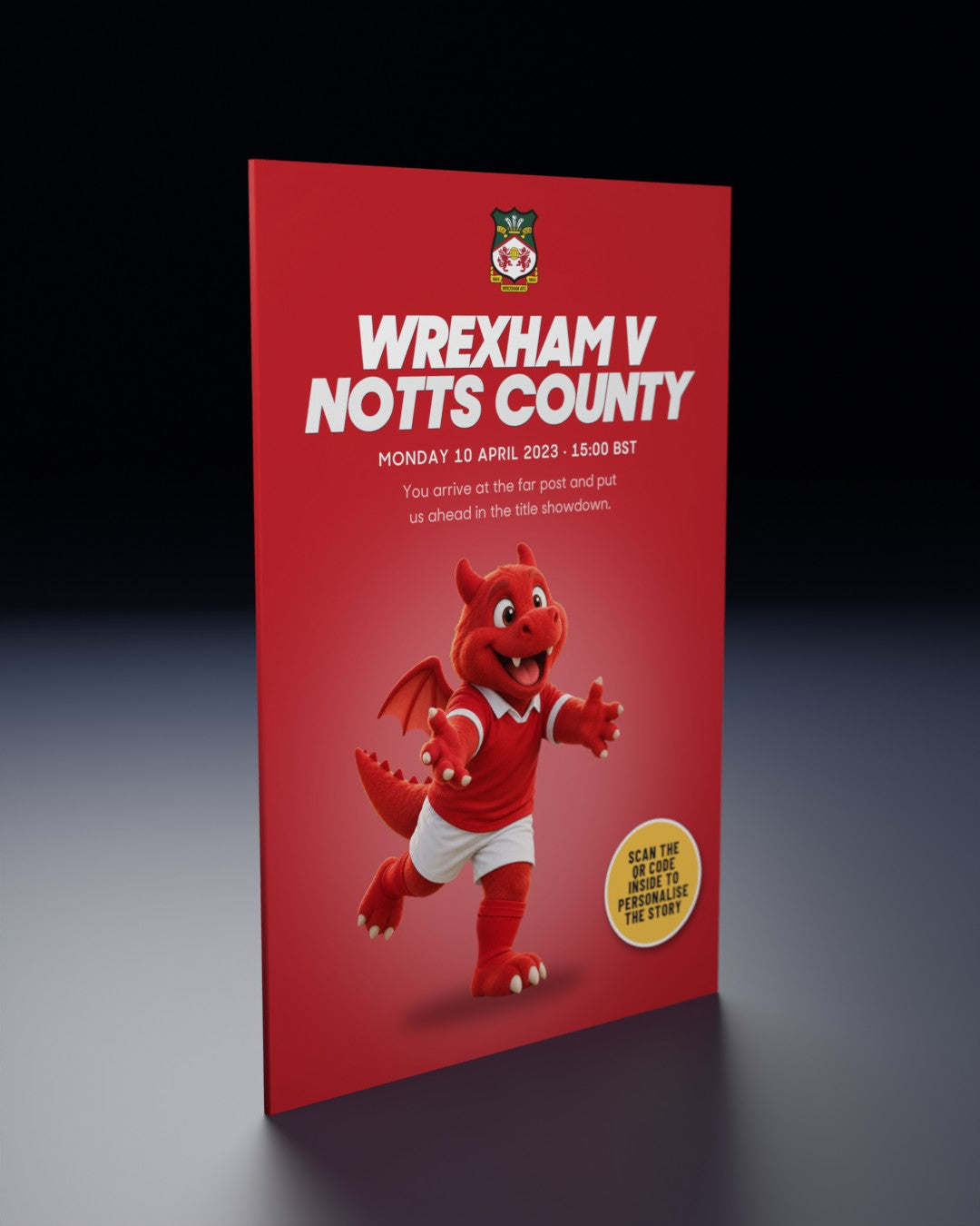 Wrexham v Notts County: Historic Moments, Book 10, the Quick buy edition: the film's first frame