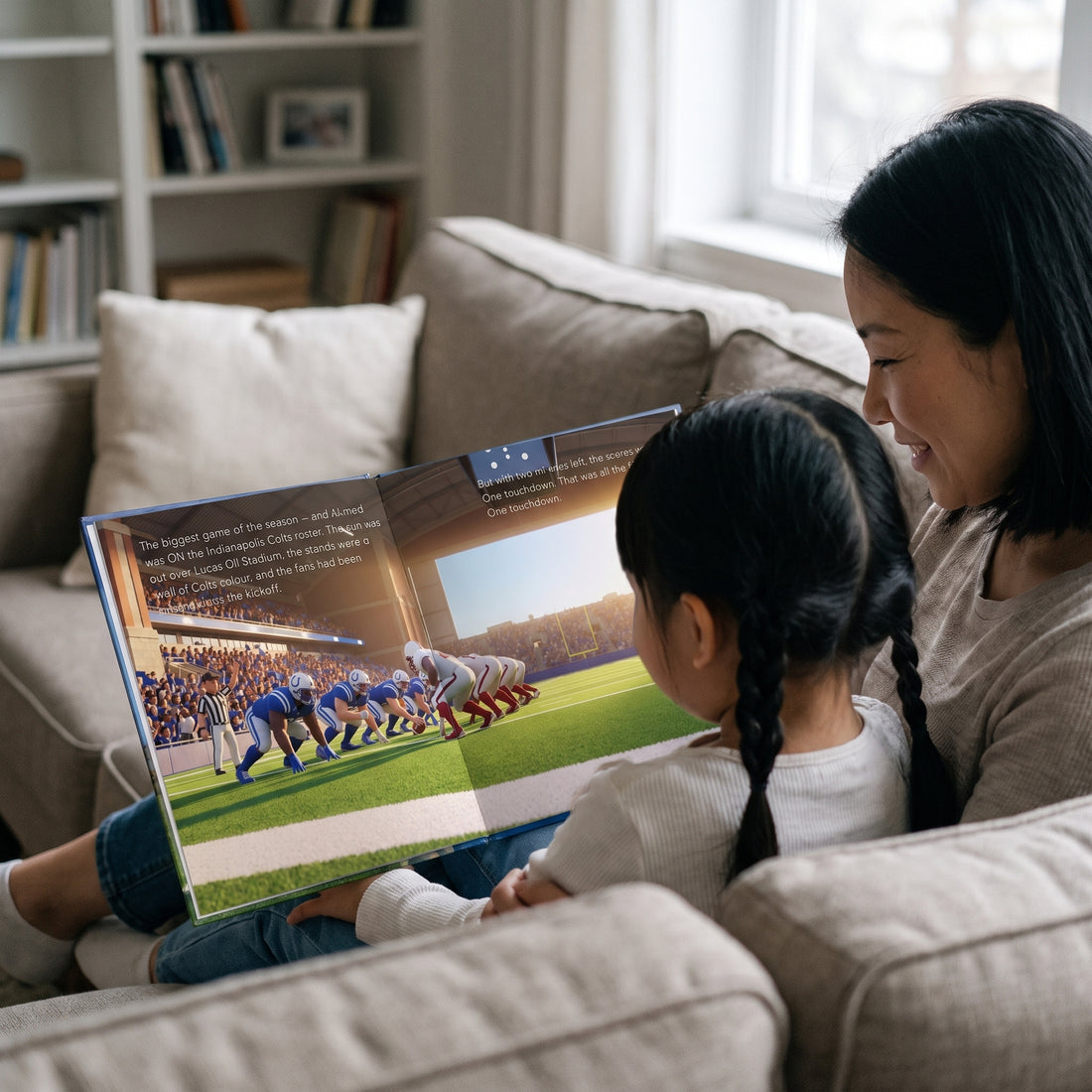 Indianapolis Colts Personalised Storybook — Their name on the jersey