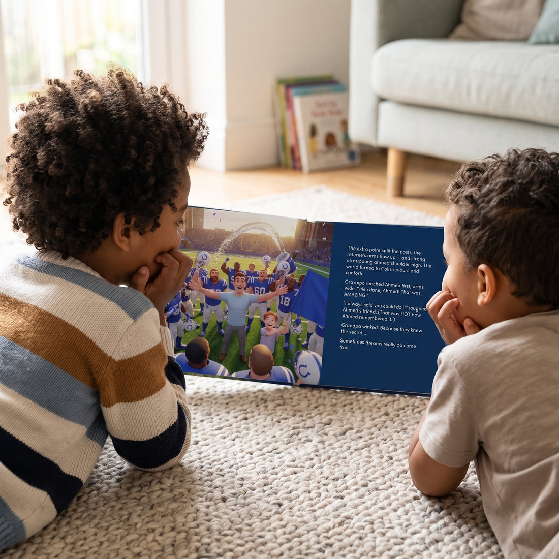 Indianapolis Colts Personalised Storybook — Their game-winner page