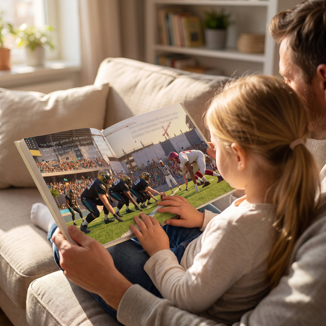 NFL Jacksonville Jaguars Personalised Storybook — Their name on the jersey