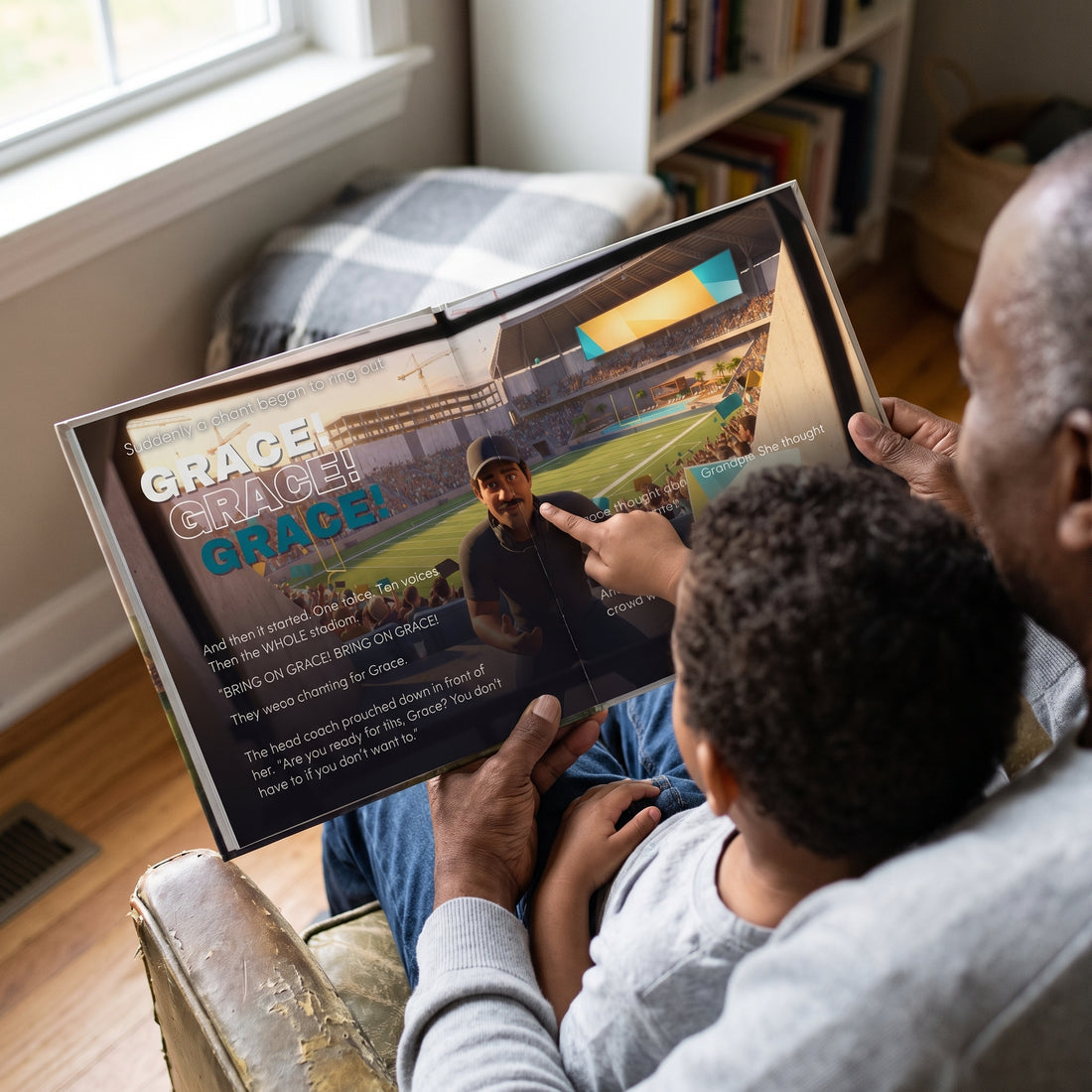 NFL Jacksonville Jaguars Personalised Storybook — The crowd chants their name