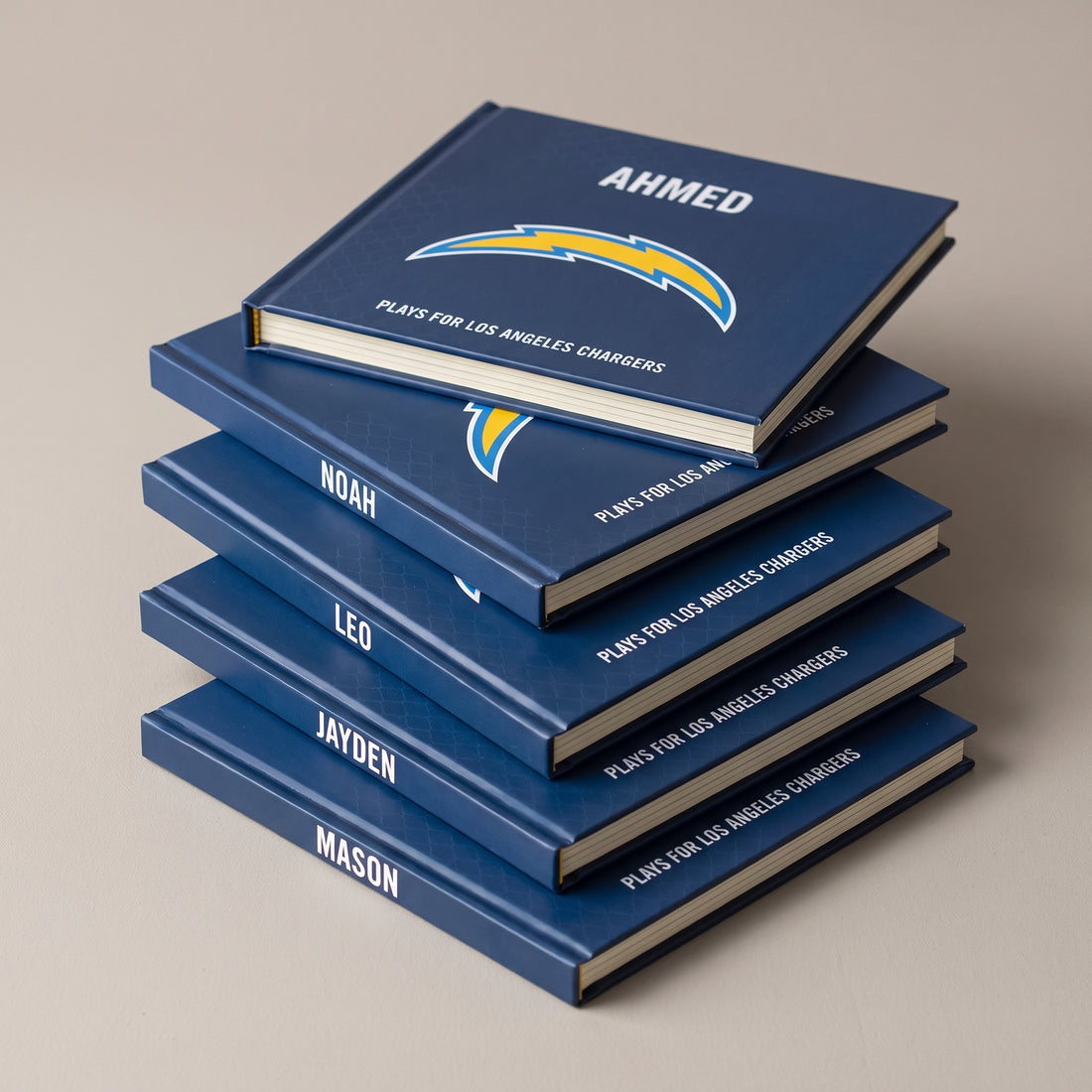 Los Angeles Chargers Personalised Storybook — Every name belongs