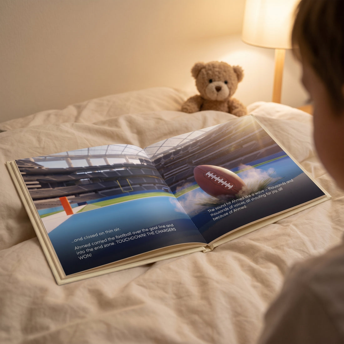 Los Angeles Chargers Personalised Storybook — The winning touchdown