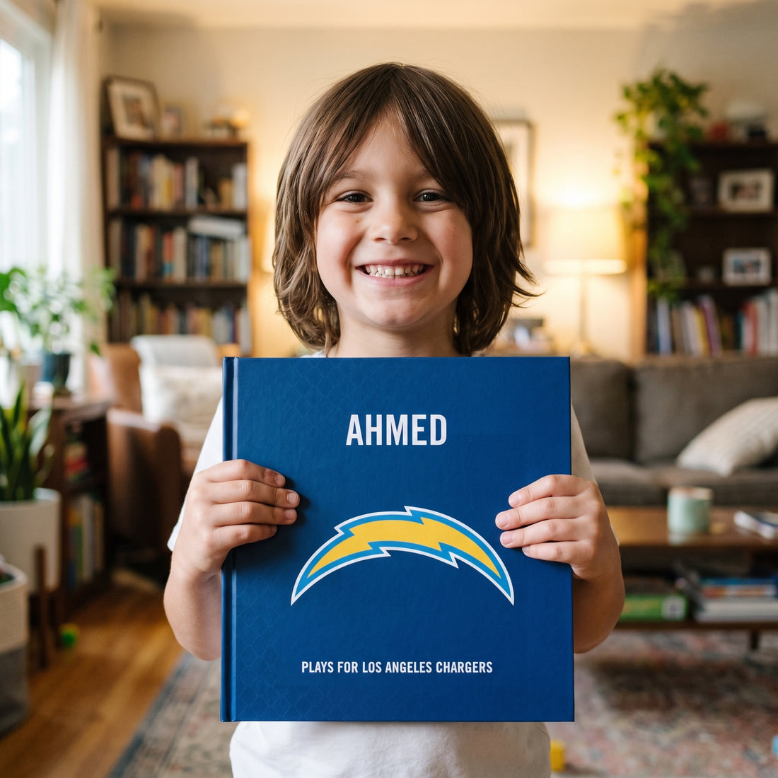 Los Angeles Chargers Personalised Storybook — Loved at home