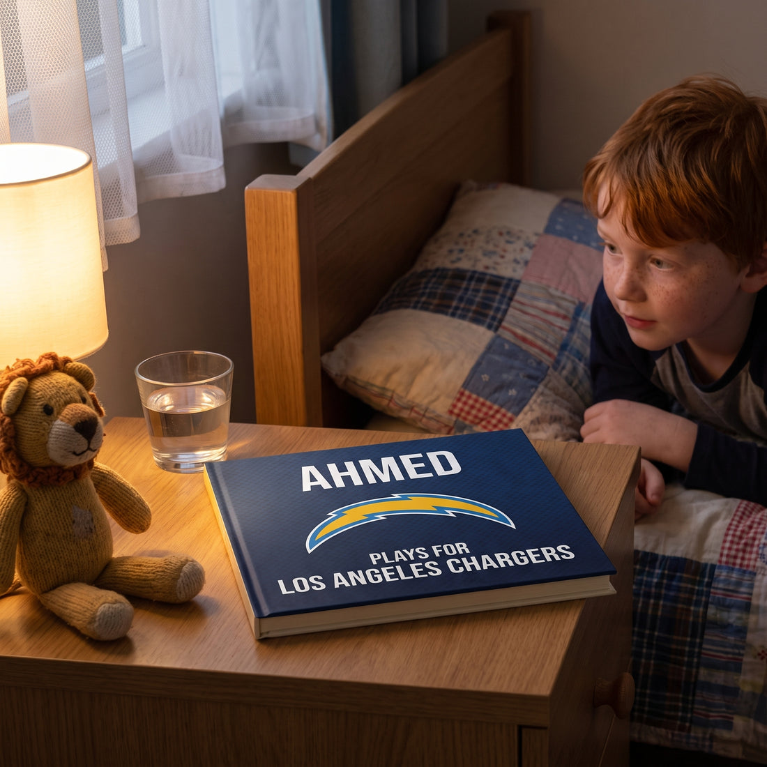 Los Angeles Chargers Personalised Storybook — Bedtime favourite