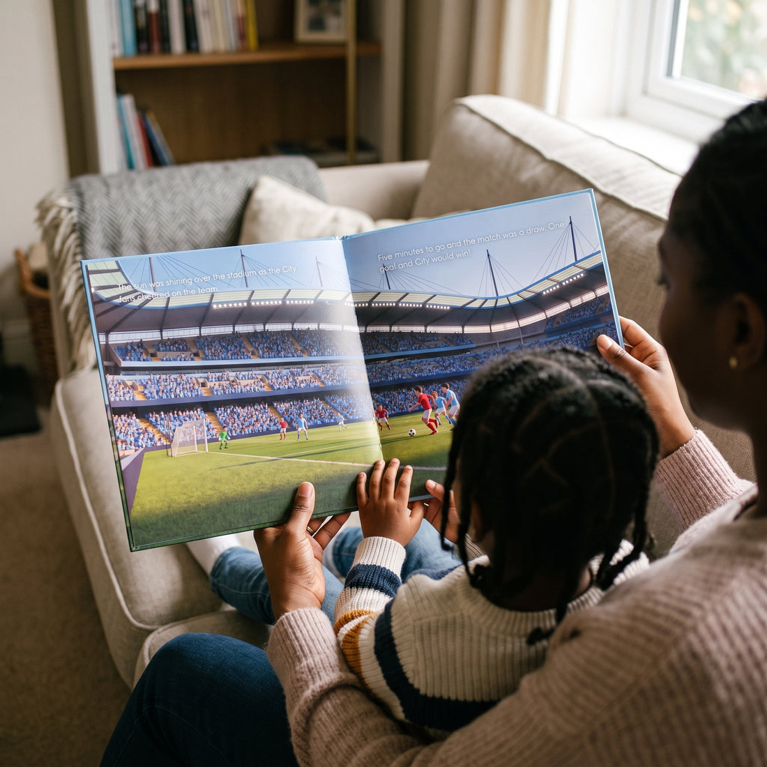 Manchester City FC Personalised Storybook — Their name on the shirt