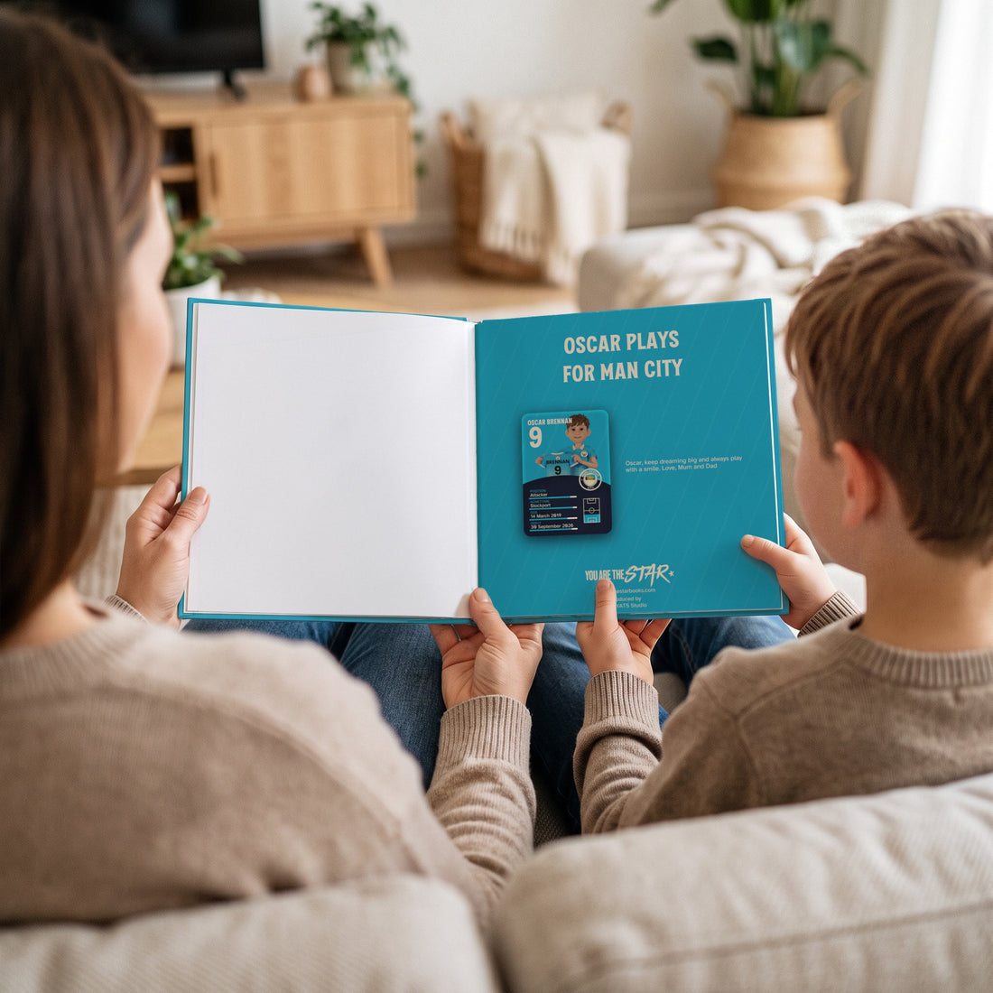 Manchester City FC Personalised Storybook — Reading together