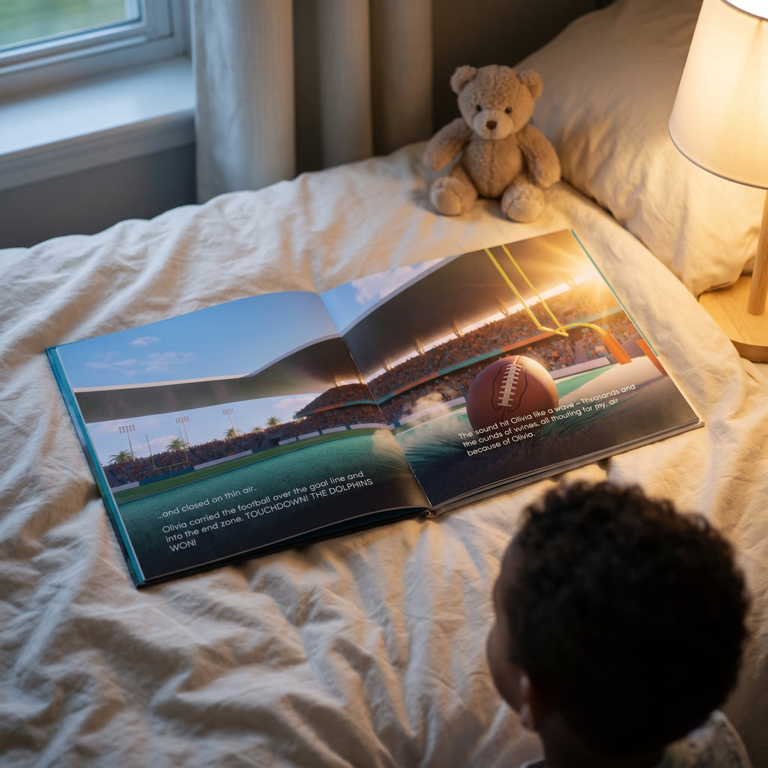Miami Dolphins Personalised Storybook — The winning touchdown