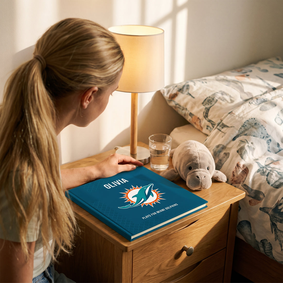 Miami Dolphins Personalised Storybook — Bedtime favourite