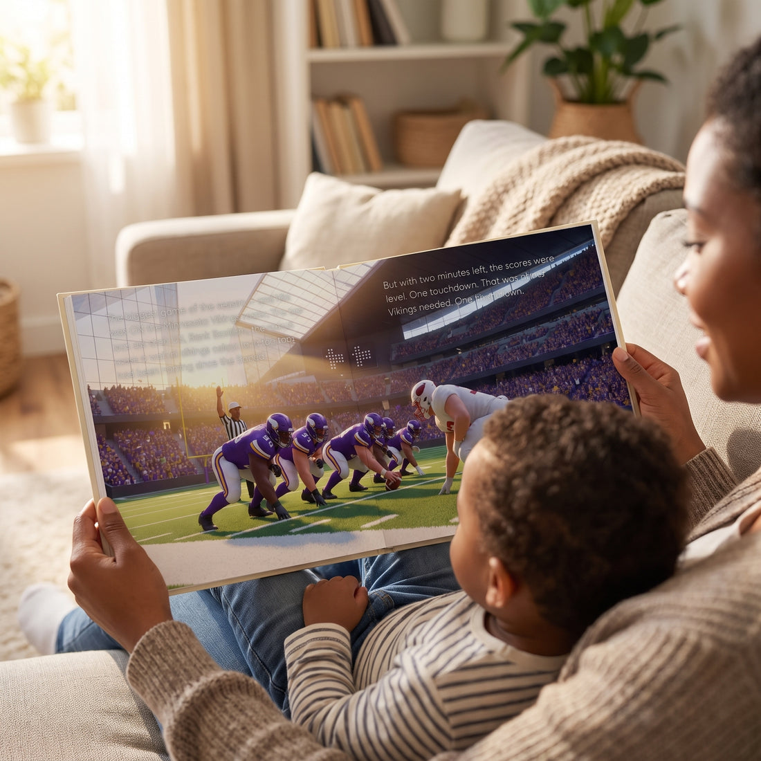 NFL Minnesota Vikings Personalised Storybook — Their name on the jersey