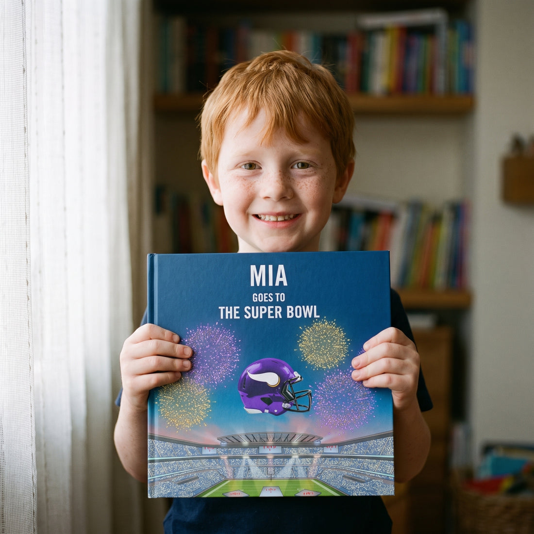 NFL Minnesota Vikings Personalised Storybook — Loved at home