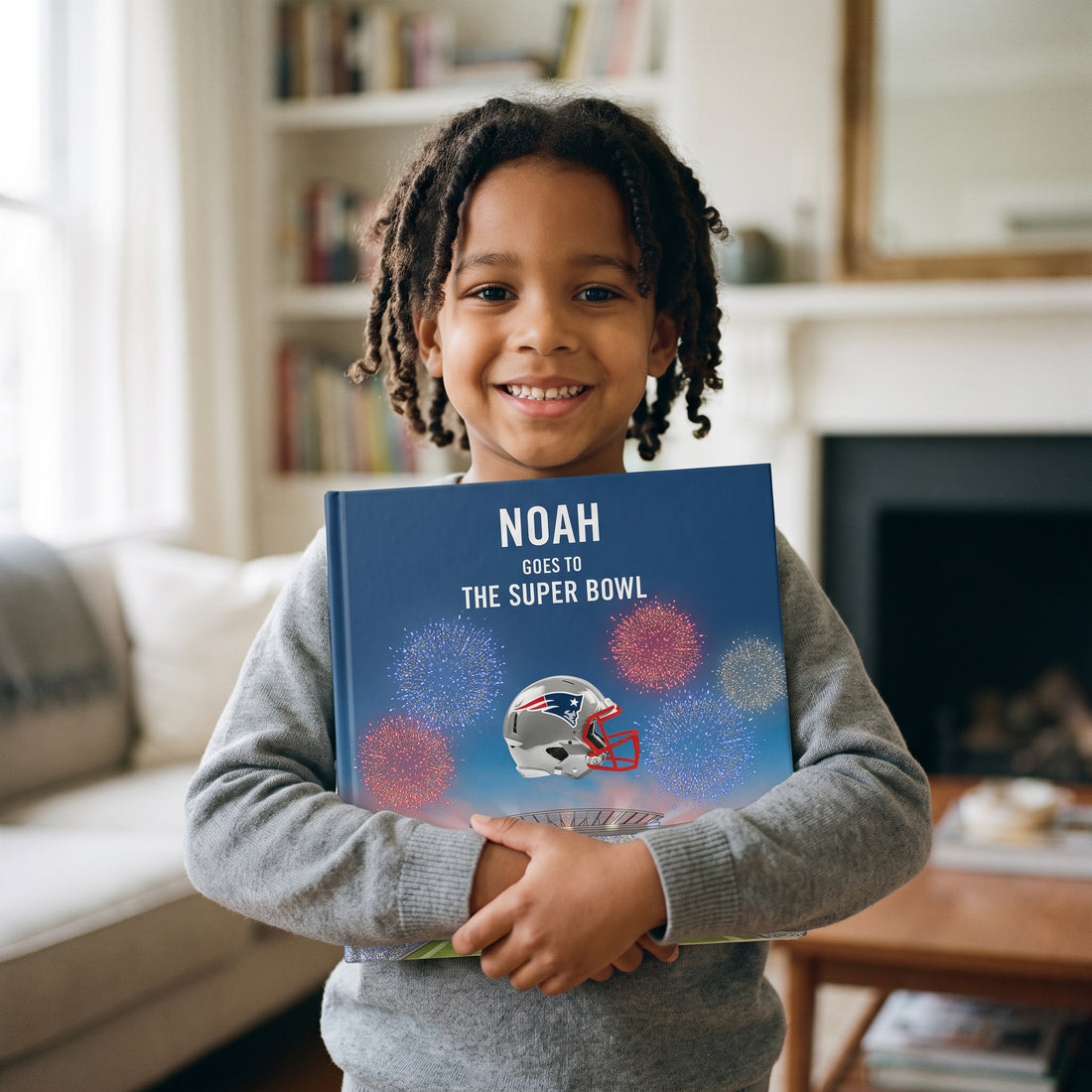 NFL New England Patriots Personalised Storybook — Loved at home