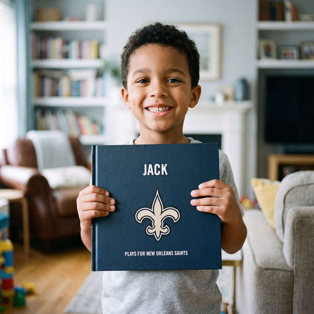 New Orleans Saints Personalised Storybook — Loved at home