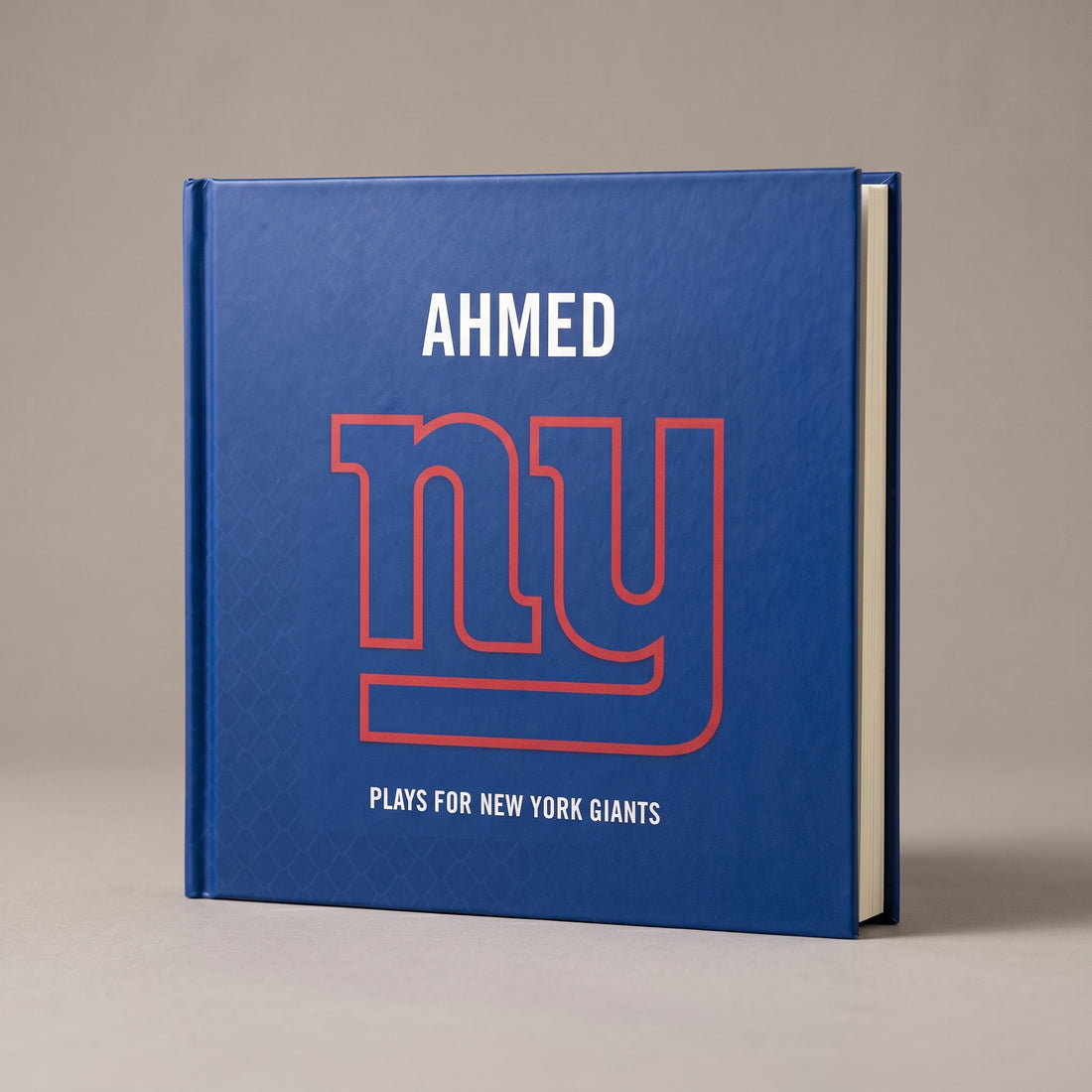 New York Giants Personalised Storybook — Front cover