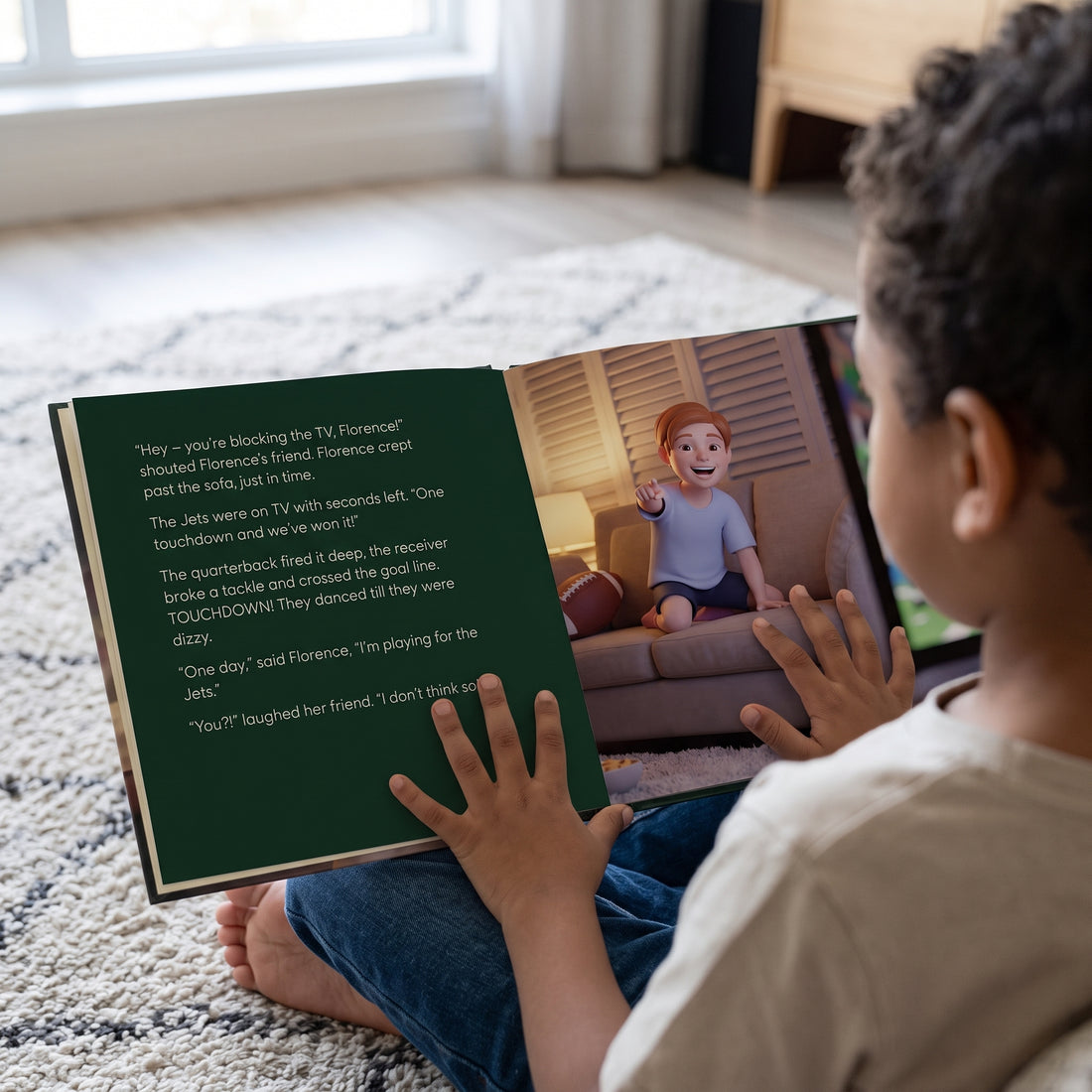NFL New York Jets Personalised Storybook — Where the dream begins