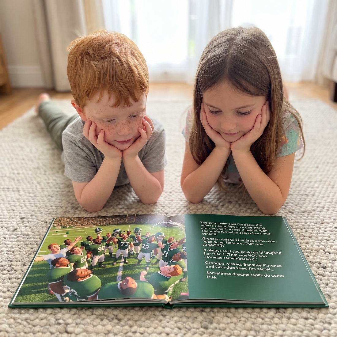NFL New York Jets Personalised Storybook — Their game-winner page