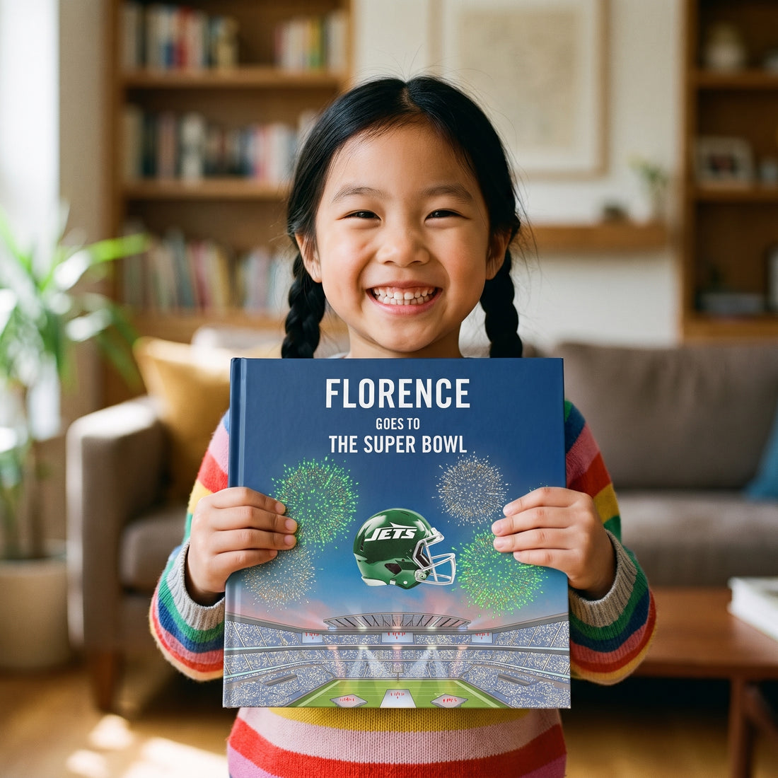 NFL New York Jets Personalised Storybook — Loved at home