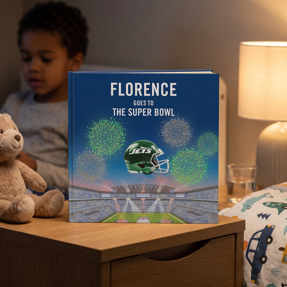 NFL New York Jets Personalised Storybook — Bedtime favourite