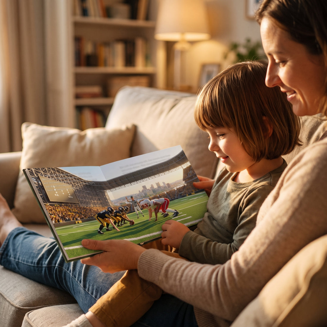 Pittsburgh Steelers Personalised Storybook — Their name on the jersey