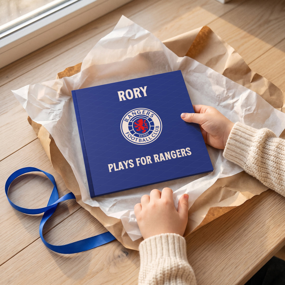 Rangers Personalised Storybook — Gift unwrapping
