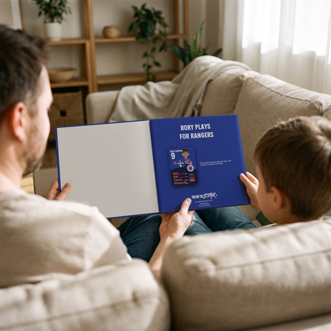Rangers Personalised Storybook — Reading together