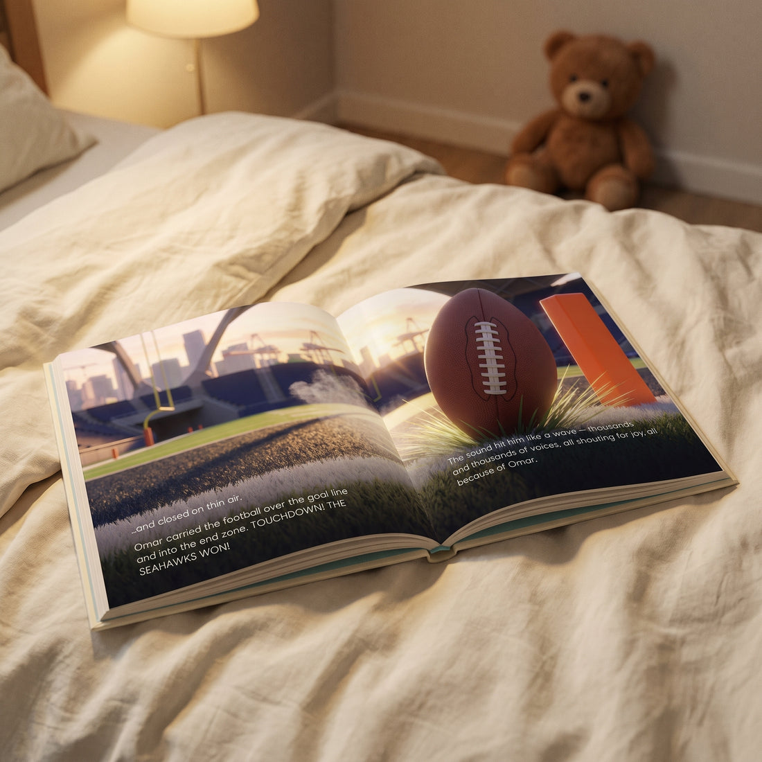 Seattle Seahawks Personalised Storybook — The winning touchdown